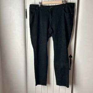 Torrid Lace Overlay Black Jeans Size 20